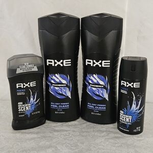 AXE Phoenix Black and Blue Men Grooming Cleanser Collection. #150